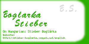 boglarka stieber business card